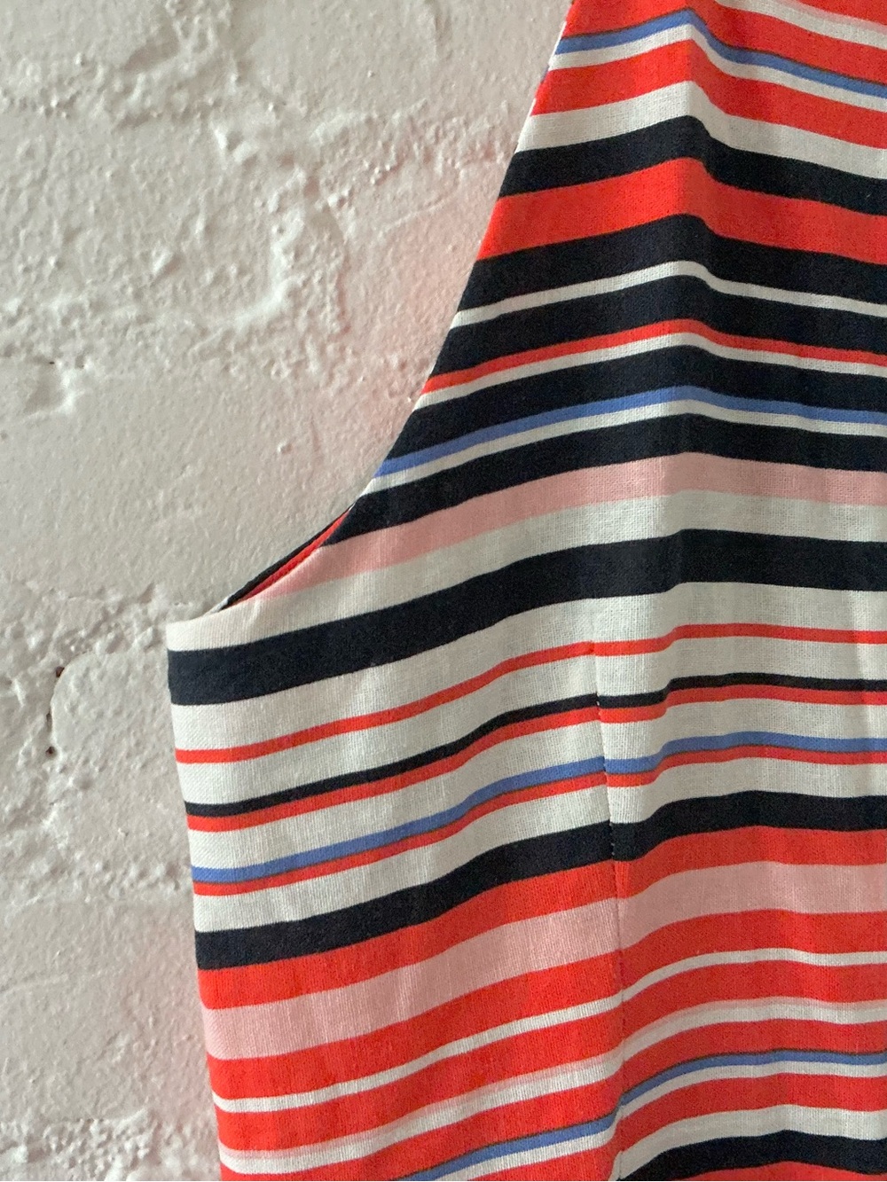 Tommy Hilfiger Linen Blend Sleeveless Dress Colorful Striped Print Vacation - Picture 10 of 16